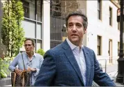  ?? DREW ANGERER / GETTY IMAGES ?? Donald Trump’s former longtime lawyer and fixer, Michael Cohen (pictured), claims Trump knew in advance about the 2016 Trump Tower meeting.