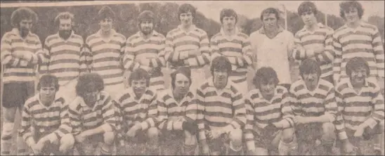  ??  ?? Can you identify any of the men above, or the team on which they played? If so, contact Peter on 087 6907589 or email peterkeogh­gaa@gmail.com.