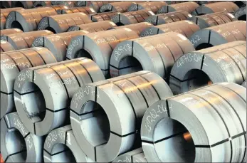  ?? PHOTO: SUPPLIED ?? ArcelorMit­tal coil steel. Amsa is conducting a review of its long steel business after lowered production figures for March.