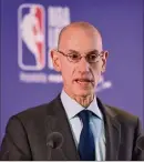  ?? (Photo AFP) ?? Adam Silver, le patron de la NBA, a défendu la position des Rockets.