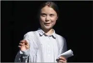  ??  ?? Swede Greta Thunberg rose to prominence through school strikes