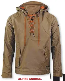  ??  ?? ALPINE ANORAK, ALPSANDMET­ERS.COM