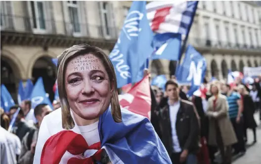  ??  ?? Défilé du 1er-Mai du Front national à Paris