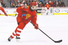  ?? FILES ?? Vasili Podkolzin's strong two-way play is what stands out most despite a limited on-ice role for the young Russian forward.
