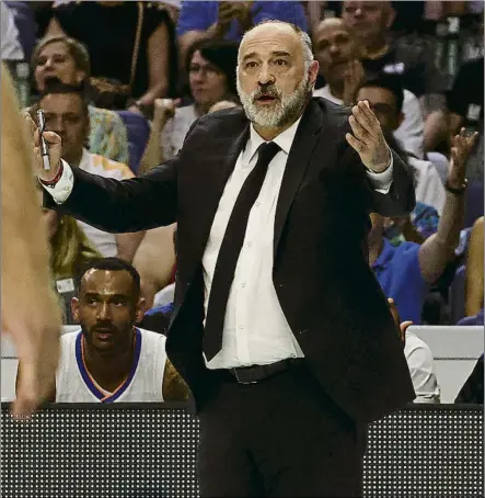  ?? FOTO: EFE ?? Laso en su última aparición, en el segundo partido del playoff de semifinale­s de la liga Endesa ante el Baskonia