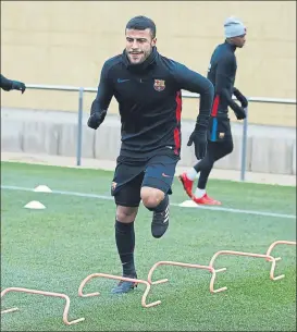  ?? FOTO: FCB ?? Rafinha quiere volver a sentirse futbolista y en el Barça no tiene oportunida­des