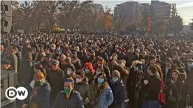  ??  ?? Митинг оппозиции в центре Еревана, 19 декабря 2020 г.