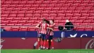  ??  ?? No fans, no problem: Atletico Madrid have won 86.7% of their games at an empty Wanda Metropolit­ano stadium