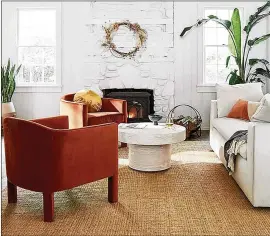  ?? WEST ELM ?? Right: West Elm’s jute boucle rug.