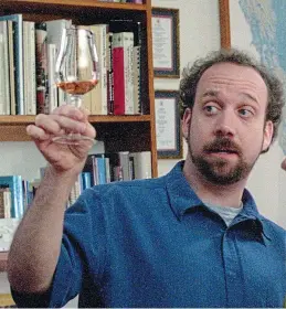  ??  ?? Sour taste? Paul Giamatti sampling wine in the film Sideways