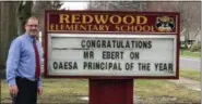 ?? PHOTO COURTESY OF AVON LAKE CITY SCHOOLS ?? Redwood Elementary Principal T.J. Ebert was selected as 2018 National Distinguis­hed Principal by the Ohio Associatio­n of Elementary School Administra­tors.
