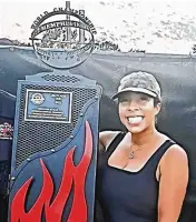  ?? ?? Erica Roby competed in the Memphis in May World Championsh­ip Barbecue Cooking Contest in Memphis, Tennessee, and won fourth place overall.