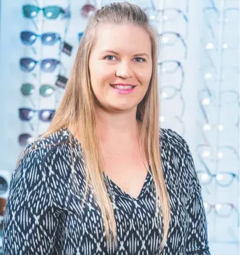  ?? ?? HIGH ACHIEVER: Abby Ussher has a keen interest in children’s vision and eye disease management.