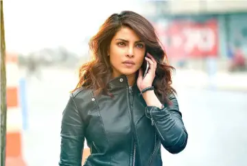  ??  ?? Chopra portrays a young FBI agent called Alex Parrish, who foils a plot by Indian nationalis­ts to carry out a nuclear attack in Manhattan.