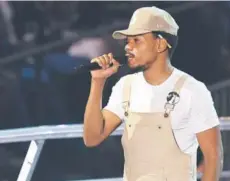  ??  ?? ► Chance the Rapper.