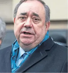  ??  ?? ALLEGATION­S: Mr Salmond has accused senior figures.