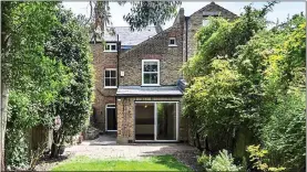  ?? ?? PREMIER HOME: The garden of the £1.6 million house in Camberwell