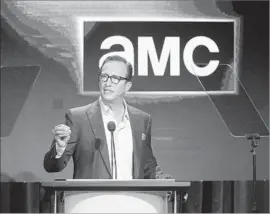  ?? Tommaso Boddi Getty Images for AMC ?? CHARLIE COLLIER is president of AMC, which is accused by show developer Frank Darabont and his agency, CAA, of rigging the accounting of the series.