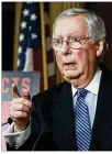  ??  ?? U.S. Senate Majority Leader Mitch McConnell, R-Ky., promised a swift acquittal and he delivered it Wednesday.