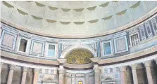  ??  ?? THE PANTHEON in Rome, Italy is an example of Roman concrete constructi­on.