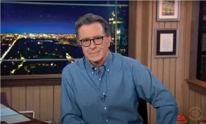  ?? Photograph: Youtube ?? Stephen Colbert: ‘The president is undefeated at losing.’