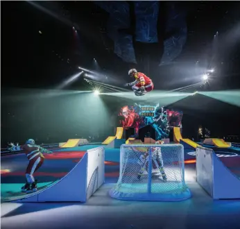  ?? CIRQUE DU SOLEIL HANDOUT PHOTO BY MATT BEARD ?? Cirque du Soleil Crystal puts the high-flying acrobatics of a Cirque show on ice.