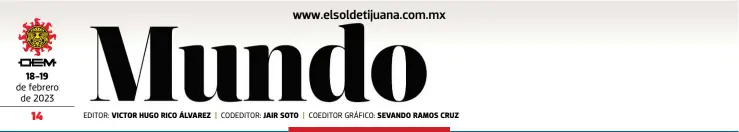  ?? EDITOR: CODEDITOR: COEDITOR GRÁFICO: ?? 18-19 de febrero de 2023
VICTOR HUGO RICO ÁLVAREZ
JAIR SOTO
SEVANDO RAMOS CRUZ