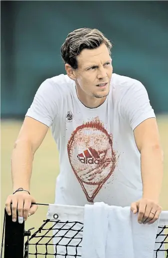  ?? V posledních osmi zápasech vždy Berdych s Federerem prohrál. FOTO PROFIMEDIA ?? Prolomí nepříznivo­u sérii?