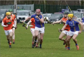  ??  ?? Wicklow’s Padraig Doyle sets off towards the Armagh goal in Bray on Sunday.