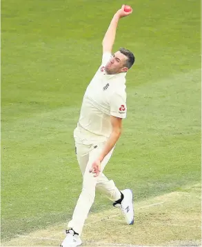  ?? PICTURE: Mike Owen/getty Images ?? Craig Overton bowls for England Lions against Australia A in February