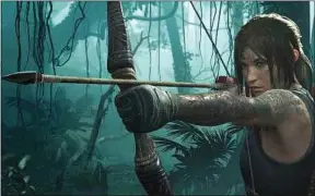  ??  ?? Lara Croft réapparaît dans le jeu « Shadow of the Tomb Raider ».