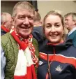  ??  ?? Ian and Aoife Doyle weresuppor­ting Charlevill­e at Croke Park on Sunday.