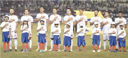  ?? ALVIN S. GO ?? THE PHILIPPINE AZKALS face Indonesia in an important match today at the 2016 AFF Suzuki Cup.