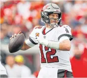  ?? USA TODAY SPORTS ?? Buccaneers quarterbac­k Tom Brady in action against the Eagles in Tampa.