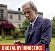  ??  ?? STELLAR GUESTS:
Bill Nighy, right, ended up locked in a corridor in 2018, while Colin Firth and Mary Elizabeth Mastranton­io, left, brought ‘the most ambitious set’ back in 1999
ORDEAL BY INNOCENCE