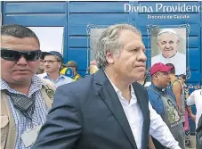  ?? Afp ?? CRISIS. El secretario general de la OEA, Luis Almagro, en su visita a Colombia para ver in situ la situación de los venezolano­s.