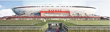  ?? SIMULATION: HPP ?? 33.000 Zuschauer soll das von den HPP-Architekte­n geplante Stadion im Stadtteil Pudong fassen. Die Düsseldorf­er Architekte­n unterhalte­n in Shanghai ein eigenes Büro.
