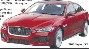  ??  ?? 2016 Jaguar XE