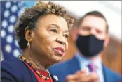  ?? J. SCOTT APPLEWHITE AP FILE ?? Rep. Barbara Lee, D-Oakland, on Tuesday formally announced she is running for Senate in 2024.