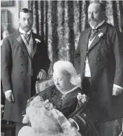  ??  ?? Queen Victoria with her heirs pictured in 1894
