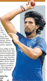  ?? AFP ?? Ishant Sharma has not delivered consistent­ly.