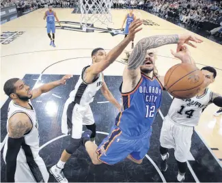  ?? Picture / AP ( 16/ 09/ 11) ?? Kiwi basketball star Steven Adams is up there with Peter Snell. Okay, maybe not, yet . . . What I wrote:“ What happened: 5. Sonny Wool the psychic sheep What was the situation: