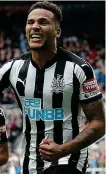  ??  ?? Flying: Jamaal Lascelles