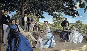  ??  ?? Bazille s’est représenté dans sa Réunion de famille (à l’extrême gauche).