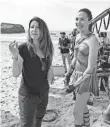  ?? CLAY ENOS ?? Patty Jenkins, left, directs star Gal Gadot on the set of Wonder Woman.