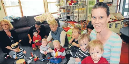  ?? Photo: ANDREA O’NEIL ?? Safe and social: Pauatahanu­i mother Dee Harris has launched Wellington’s only playgroup for children with high health needs, like her sons Eli and Ben, 20 months.