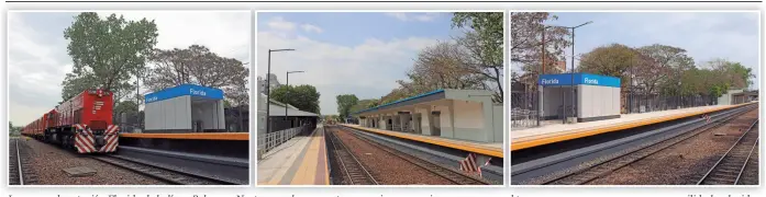  ??  ?? La renovada estación Florida de la línea Belgrano Norte, que ahora cuenta con mejores espacios para esperar el tren y accesos para personas con movilidad reducida.