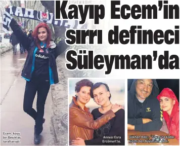  ??  ?? Ecem, koyu bir Beşiktaş taraftarıy­dı. $nnesi Esra Ercömert’le. Gökhan Balcı, “12 yaşına kadar kızımı ben büyüttüm” dedi.