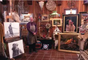  ??  ?? Don Crowley in his studio. Photo courtesy Erin Crowley Allan.