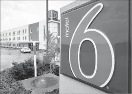  ?? Max Faulkner Fort Worth Star-Telegram ?? THE DAMAGE to Motel 6’s image may be hard to repair after Phoenix-area inns were found to have sent guest names to immigratio­n officials without warrants.